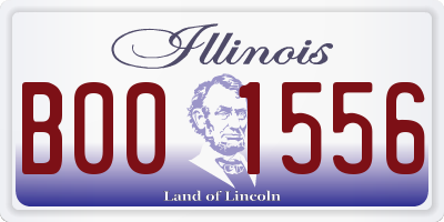 IL license plate B001556
