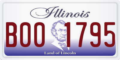 IL license plate B001795