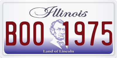 IL license plate B001975