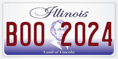IL license plate B002024
