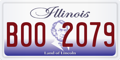 IL license plate B002079