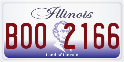 IL license plate B002166