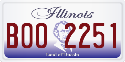 IL license plate B002251