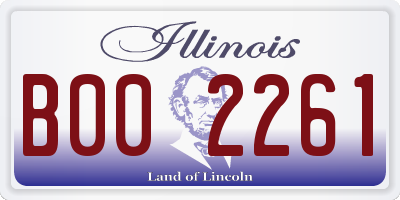 IL license plate B002261