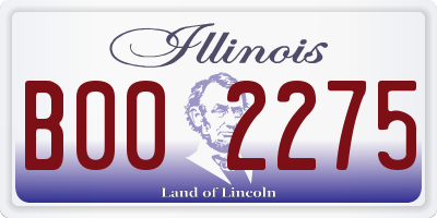 IL license plate B002275