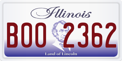 IL license plate B002362