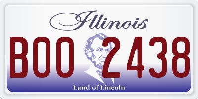 IL license plate B002438