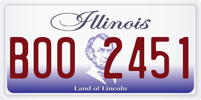 IL license plate B002451
