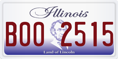 IL license plate B002515
