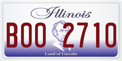 IL license plate B002710