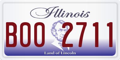 IL license plate B002711