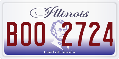 IL license plate B002724