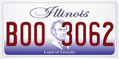 IL license plate B003062