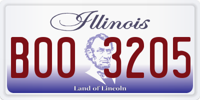 IL license plate B003205