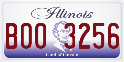 IL license plate B003256