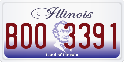 IL license plate B003391