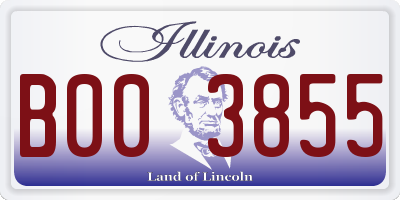IL license plate B003855