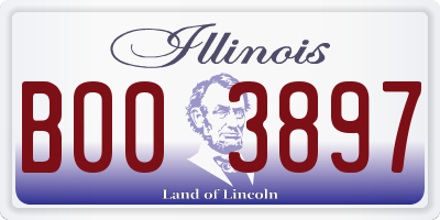 IL license plate B003897