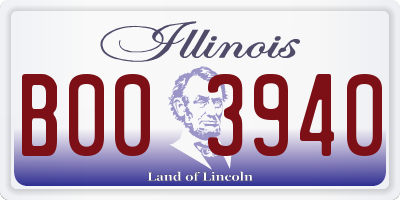 IL license plate B003940