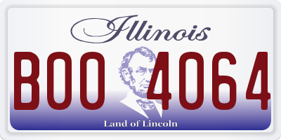 IL license plate B004064