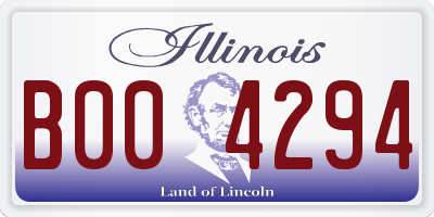IL license plate B004294