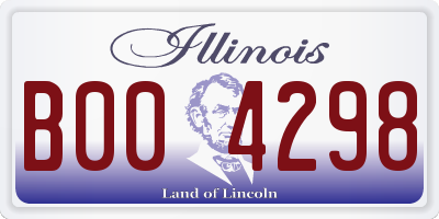 IL license plate B004298