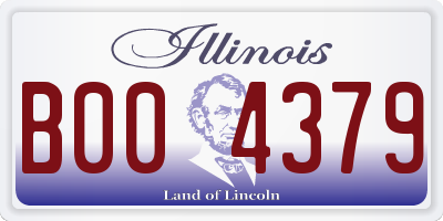 IL license plate B004379