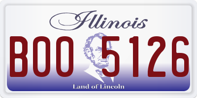 IL license plate B005126