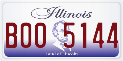 IL license plate B005144