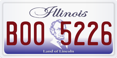 IL license plate B005226