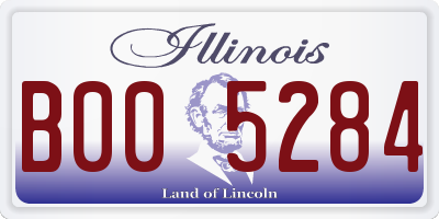 IL license plate B005284