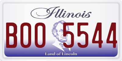 IL license plate B005544