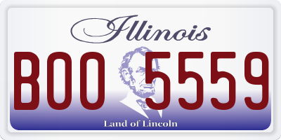 IL license plate B005559