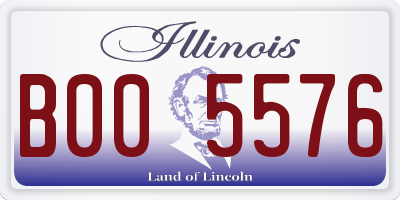IL license plate B005576