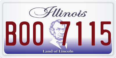 IL license plate B007115