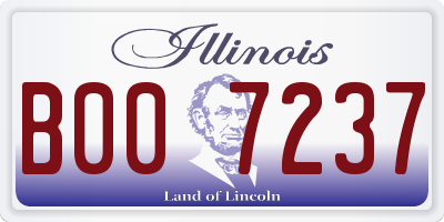 IL license plate B007237
