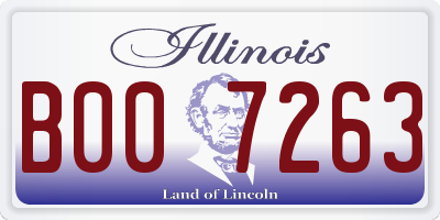 IL license plate B007263
