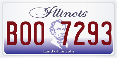 IL license plate B007293