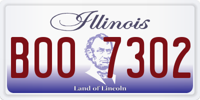 IL license plate B007302