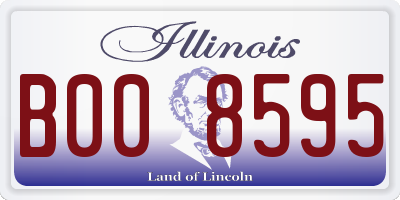 IL license plate B008595