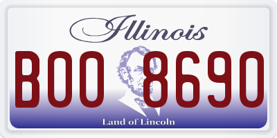 IL license plate B008690