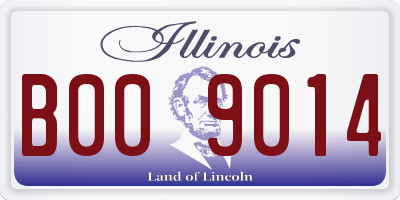 IL license plate B009014