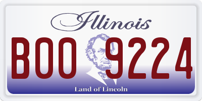 IL license plate B009224