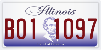 IL license plate B011097