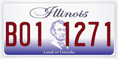 IL license plate B011271