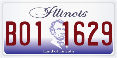 IL license plate B011629
