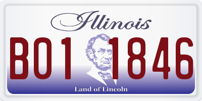 IL license plate B011846