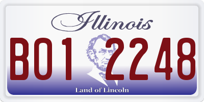 IL license plate B012248