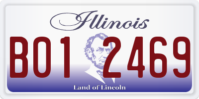IL license plate B012469