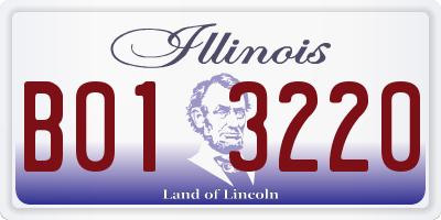 IL license plate B013220